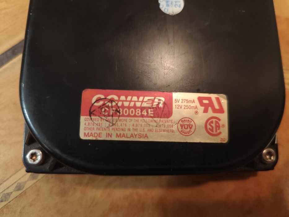 Dysk twardy Conner CP30084E 85MB do stary komputer retro