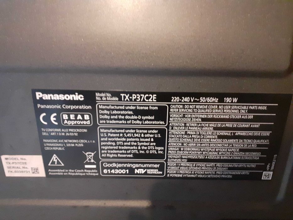 Telewizor Panasonic 37 cali