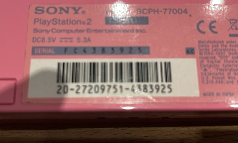 Konsola Play Station 2 pink
