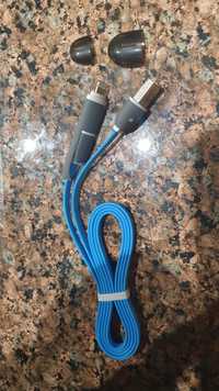 Кабель USB - Micro USB/Lightning 1м.