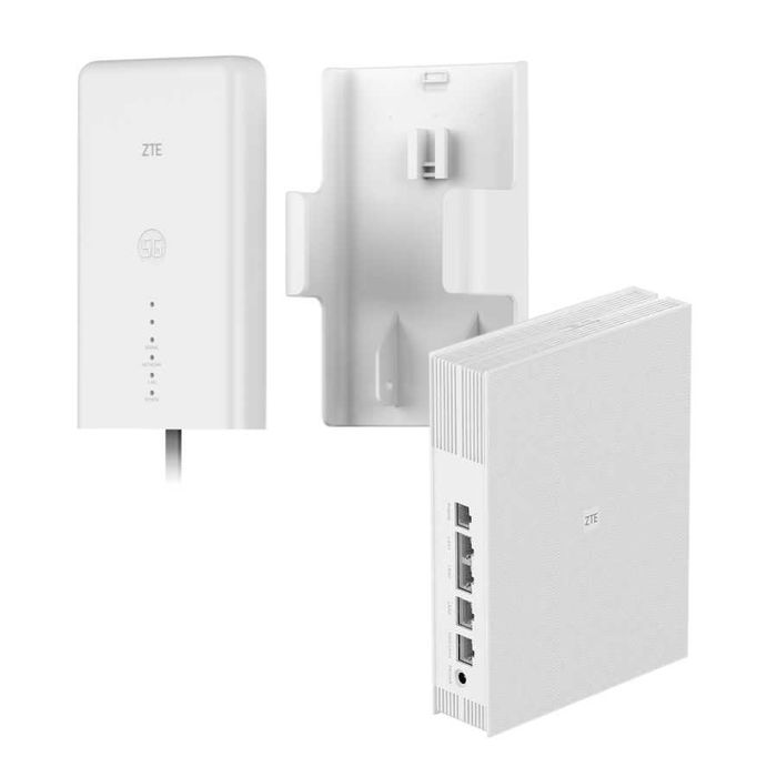 Zestaw Modem ZTE MC889 5G ODU + Router Wi-Fi T5400 Wi-Fi 6 - biały