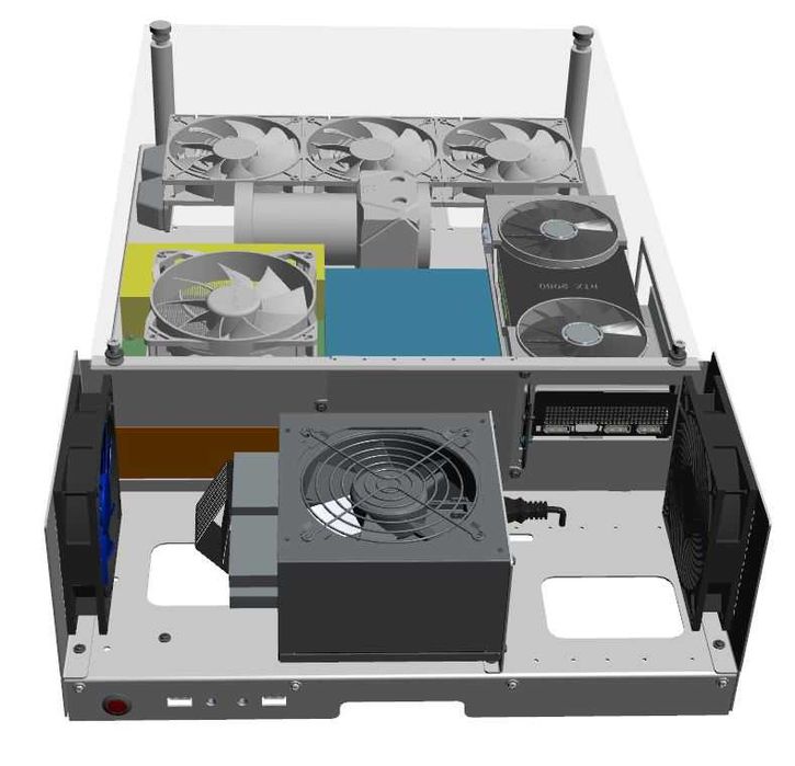 Obudowa PC na ścianę ! Szkło hartowane, polski producent