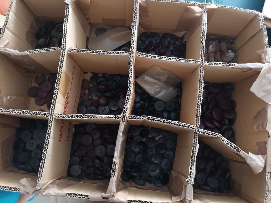 Botões de várias cores