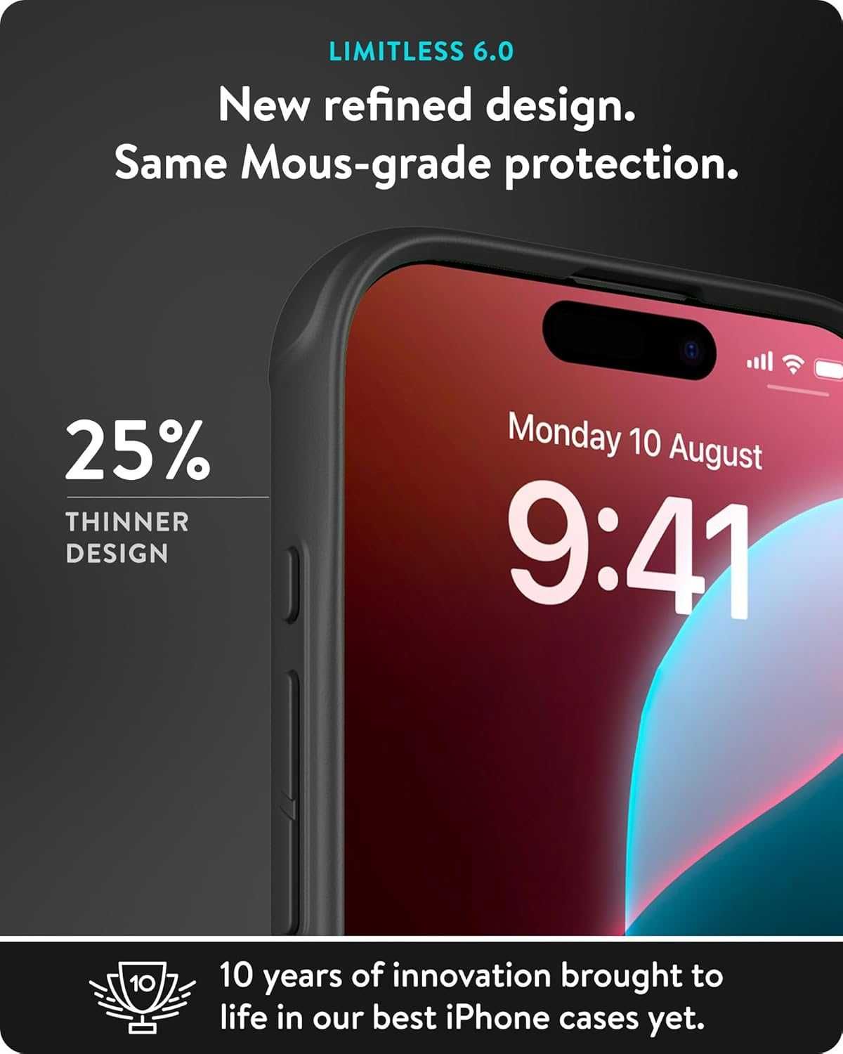 MOUS LIMITLESS 6.0 etui MagSafe do iPhone 16 Pro Max włókno węglowe