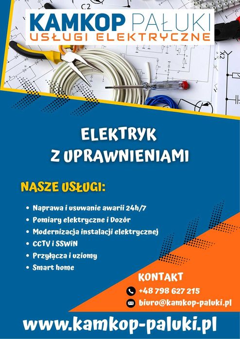 Elektryk | Kompleksowe usługi/instalacje elektryczne | SEP E,D,pomiary
