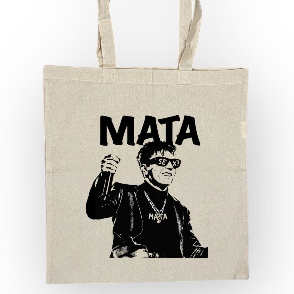 Beżowa bawełniana eko torba na ramię Mata custom