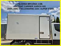 Chłodnia Mroźnia 3.6m 2017 rok Carrier Xarios 600 zasilanie stacjonarne 230v , 2 parowniki, stan bdb!