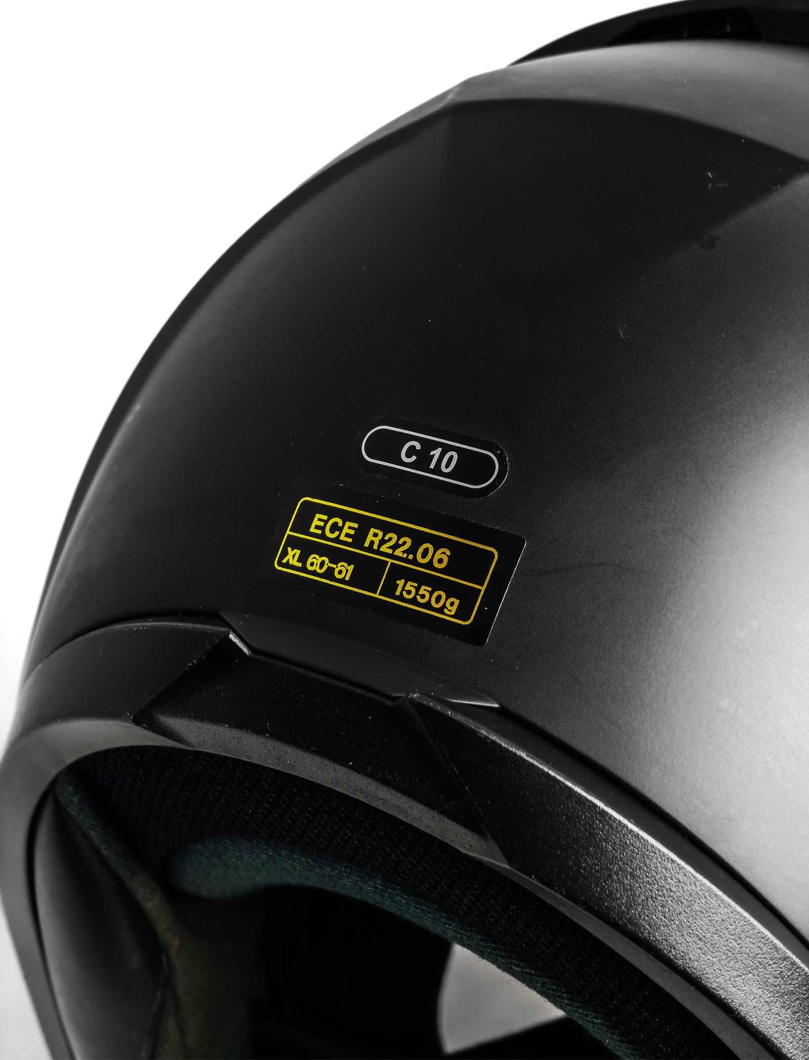 Kask motocyklowy integralny HJC C10 Semi Flat XL - Czarny matowy