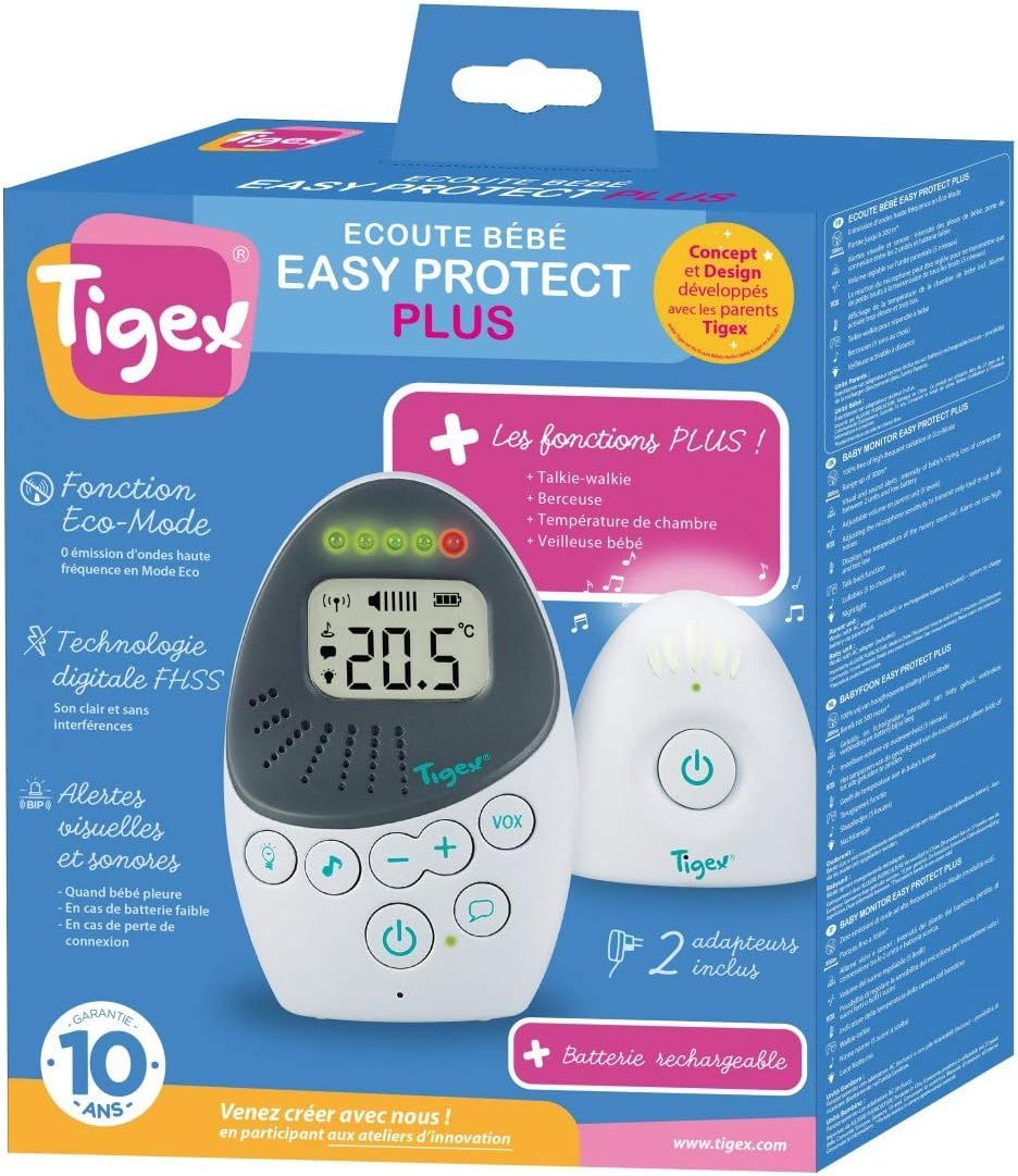 Niania Elektroniczna Tigex Z Trybem Eco, Walkie-Talkie Temperatura