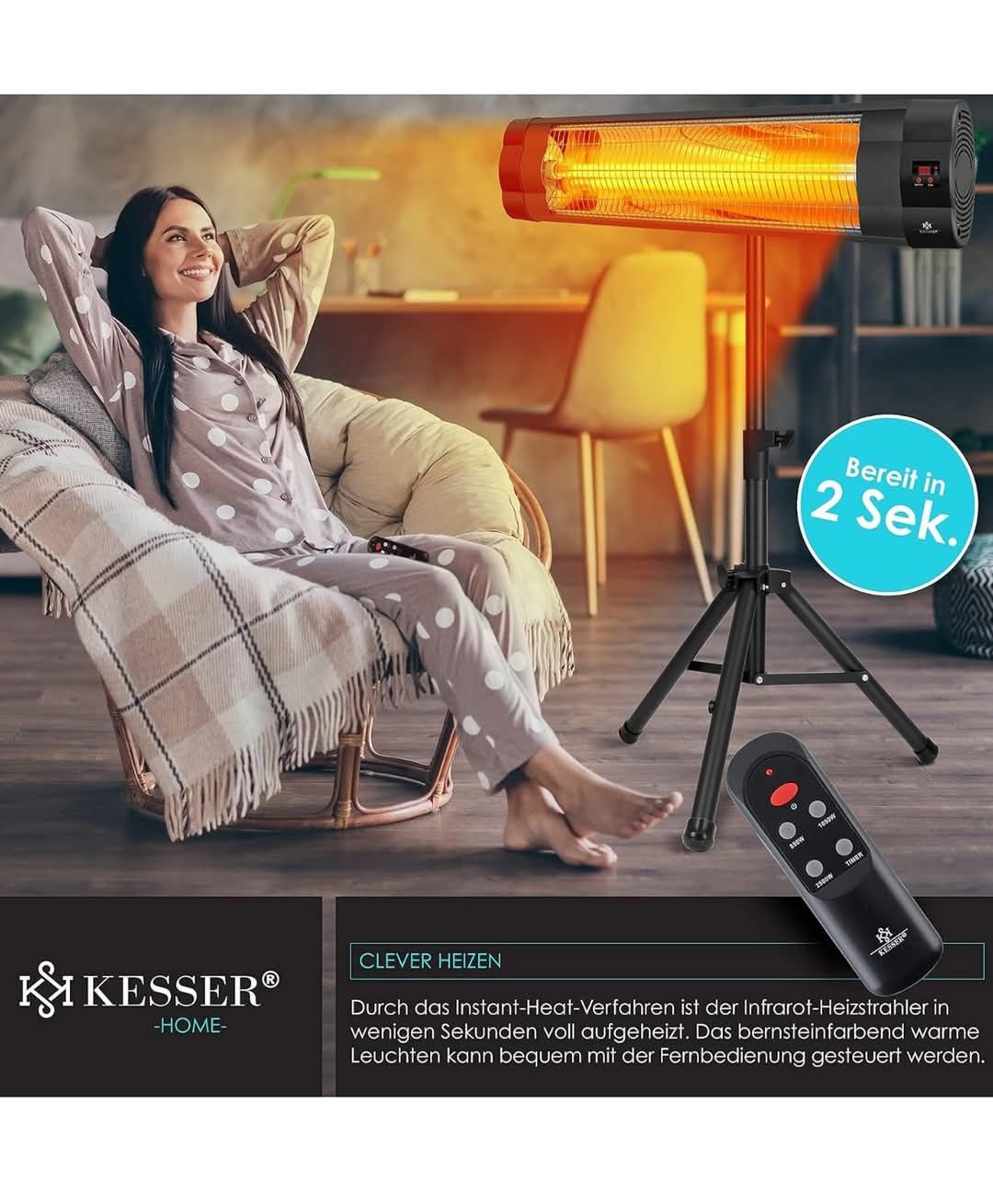 Promiennik podczerwieni, ogrzewanie na taras balkon 2500w lakierniczy
