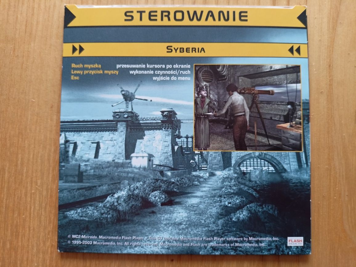 SYBERIA gra komputerowa na płycie CD
