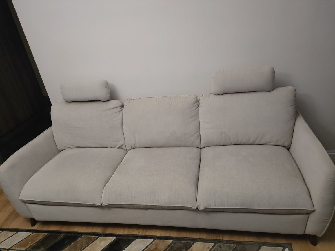 Zestaw sofa rozkładana, kanapa i fotel