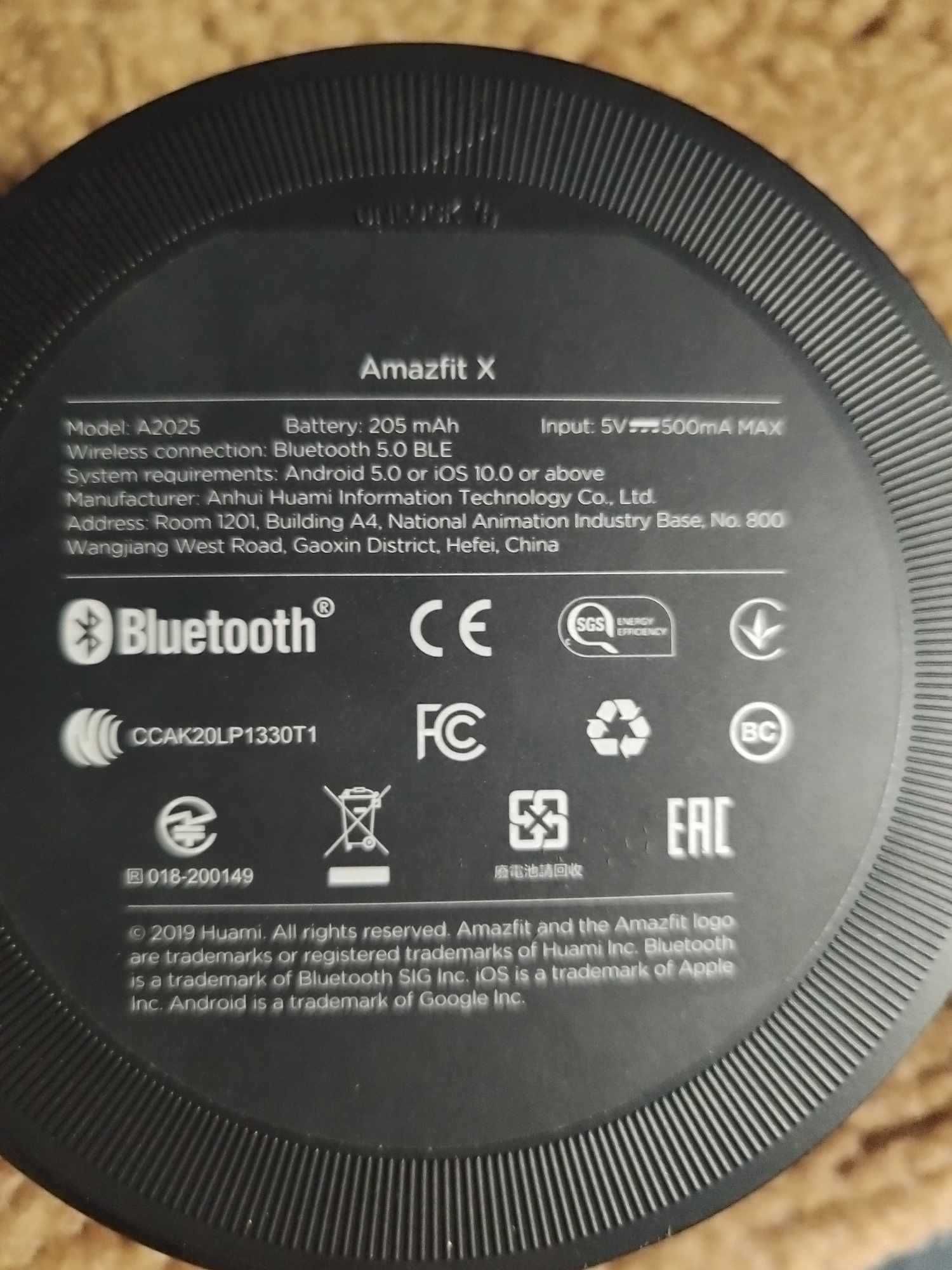 Smartwatch Amazfit X - Fitness AMOLED HD ekran dotykowy zakrzywiony