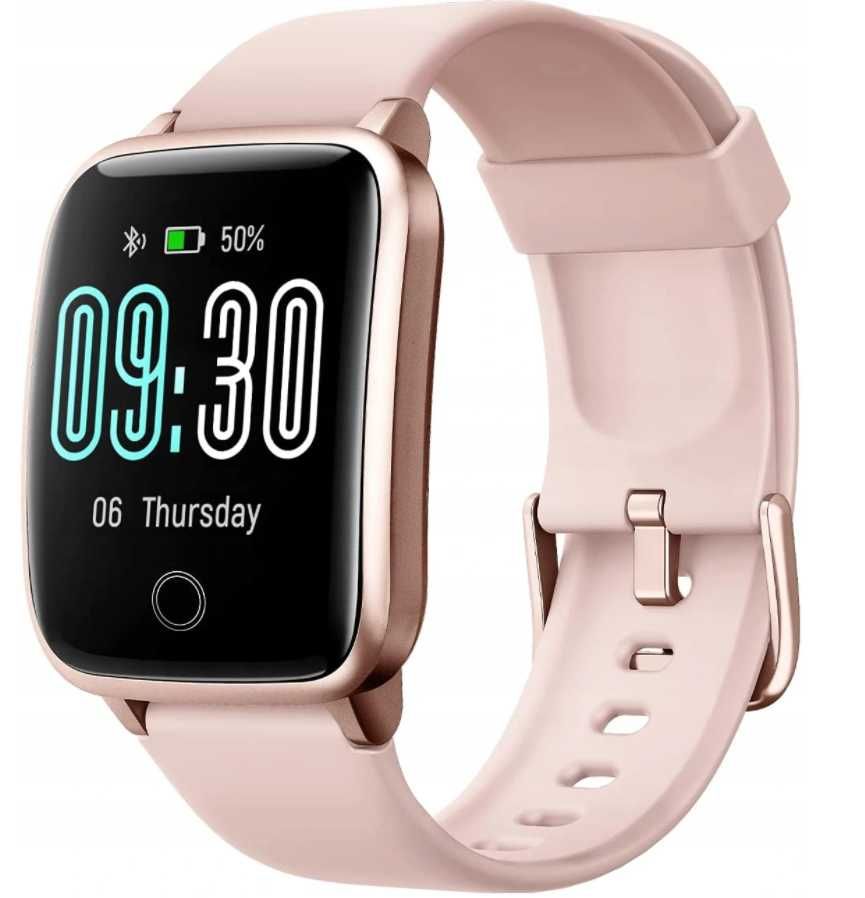 Willful SW025 smartwatch GPS IP68 tętno sen kroki kalorie różowy