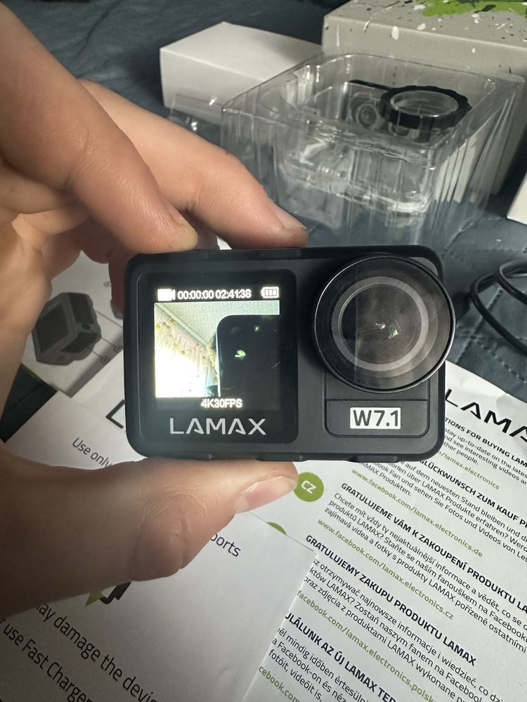Kamerka Lamax w7.1 4k dual screen