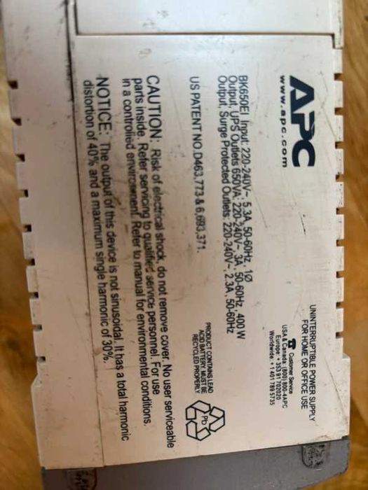 UPS APC BK650EI + Nowa bateria