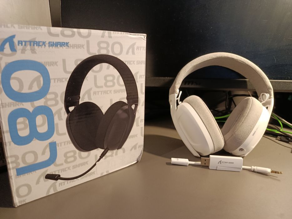 беспроводные игровые наушники Attack shark l80