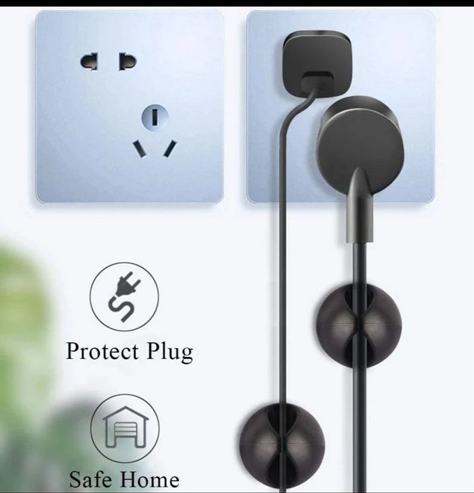 2 szt uchwyty samoprzylepne na kable do samochodu cable holder do auta