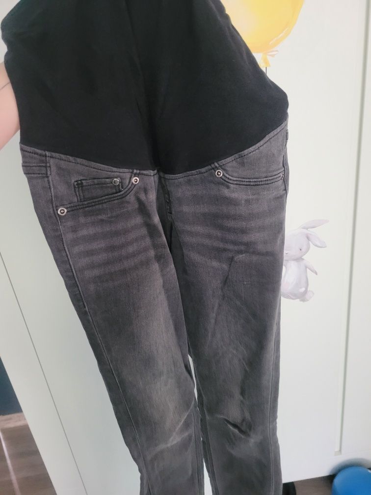 Spodnie jeansy ciążowe M, 38