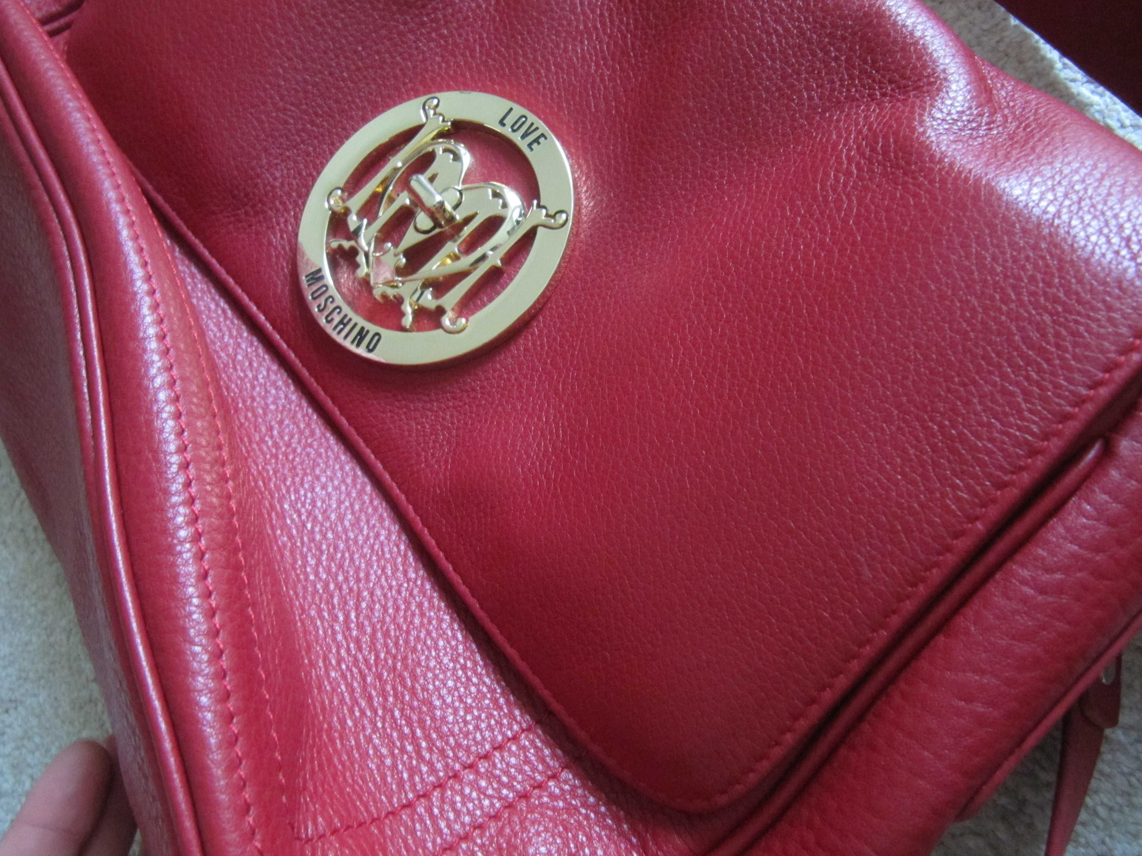 Torebka skórzana LOVE MOSCHINO - oryginalna
