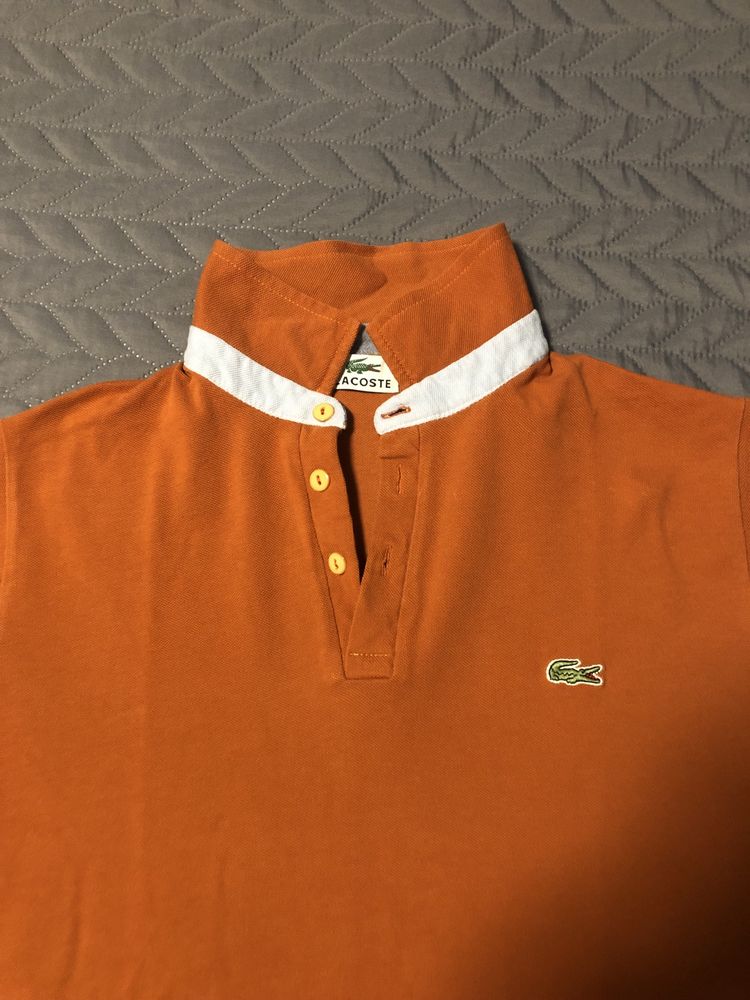 Polo laranja Lacoste