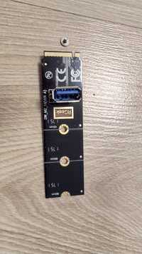 Riser m2 do usb komplet 5szt