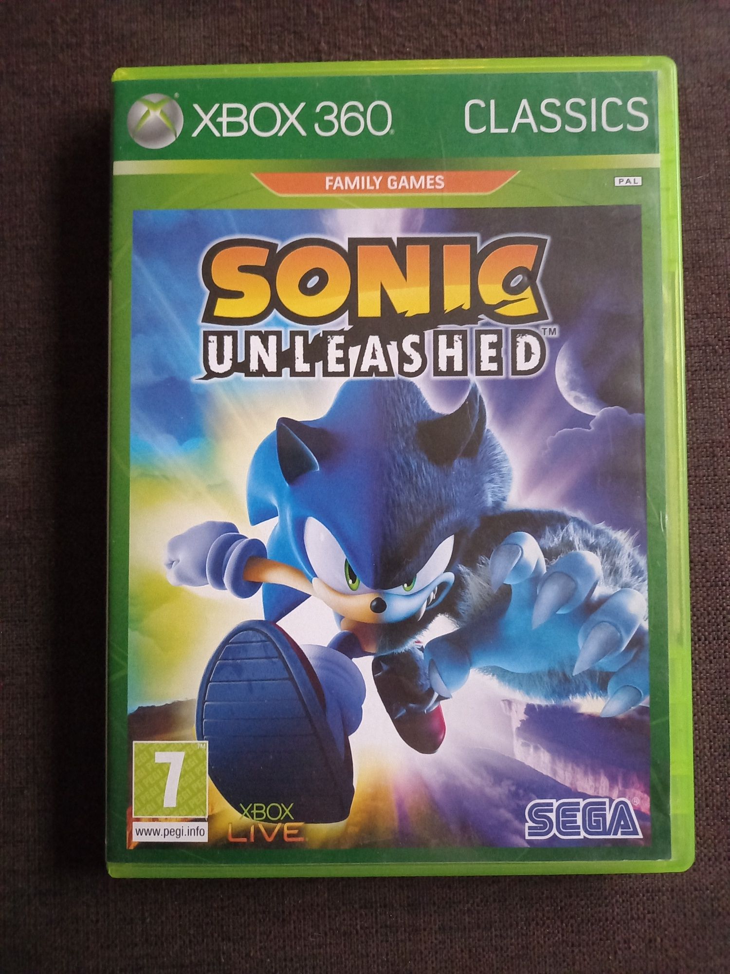 Gra Sega Sonic Unleashed na xbox 360