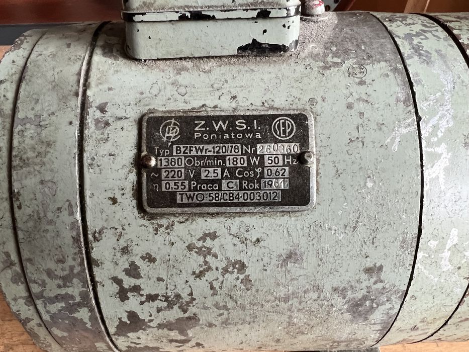 Silnik elektryczny jednofazowy BZFWr-120/78