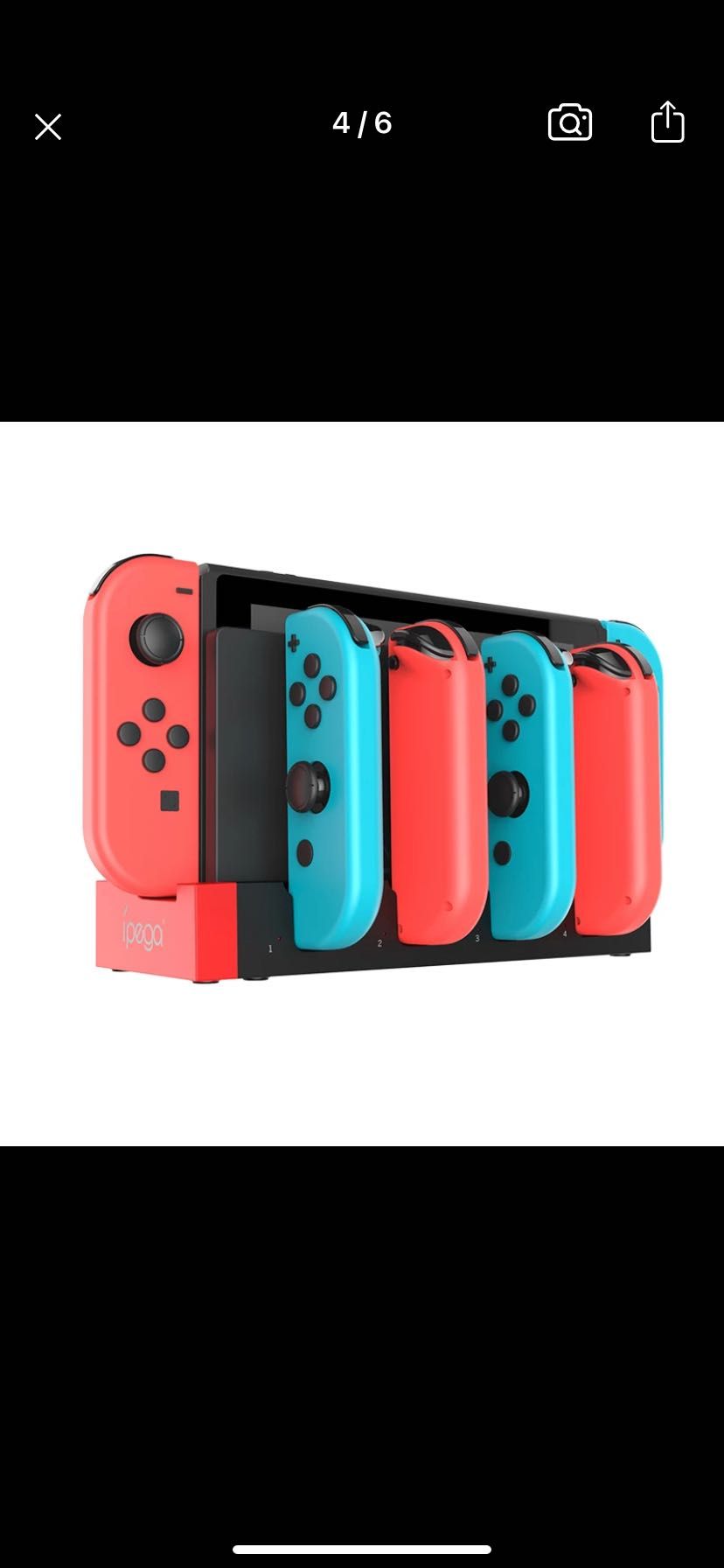 Carregador da Nintendo Switch e vídeo converter da Nintendo Switch