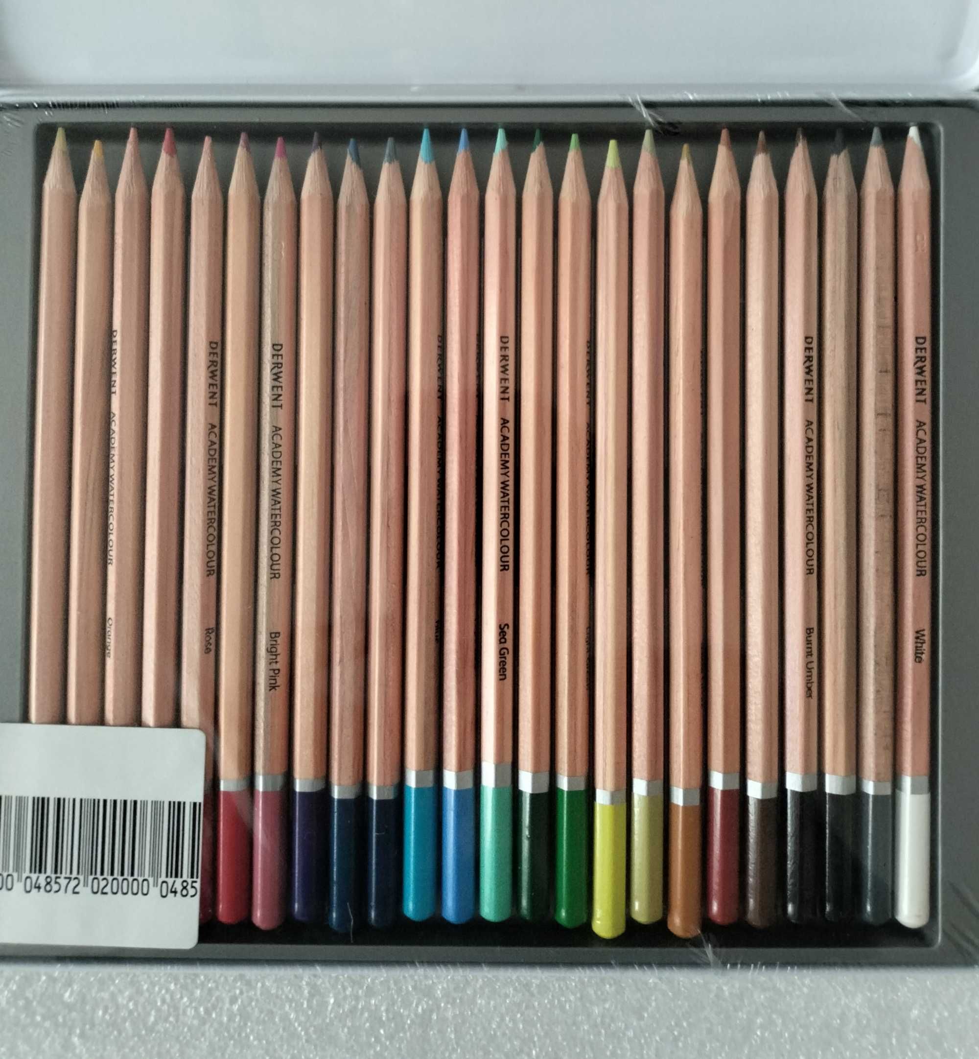 Derwent Academy Watercolour 24 шт, нові акварельні олівці