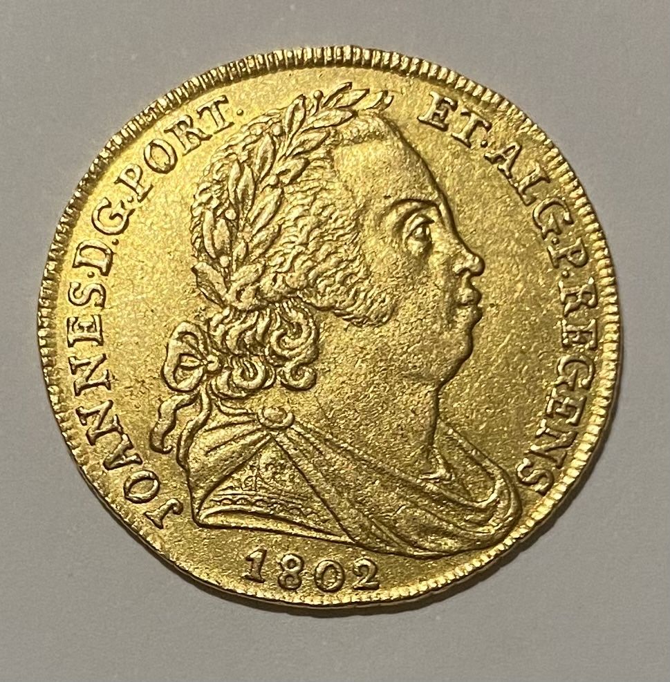 Moeda Ouro D.JOAO PRINCIPE REGENTE ( PEÇA JARRA )1802