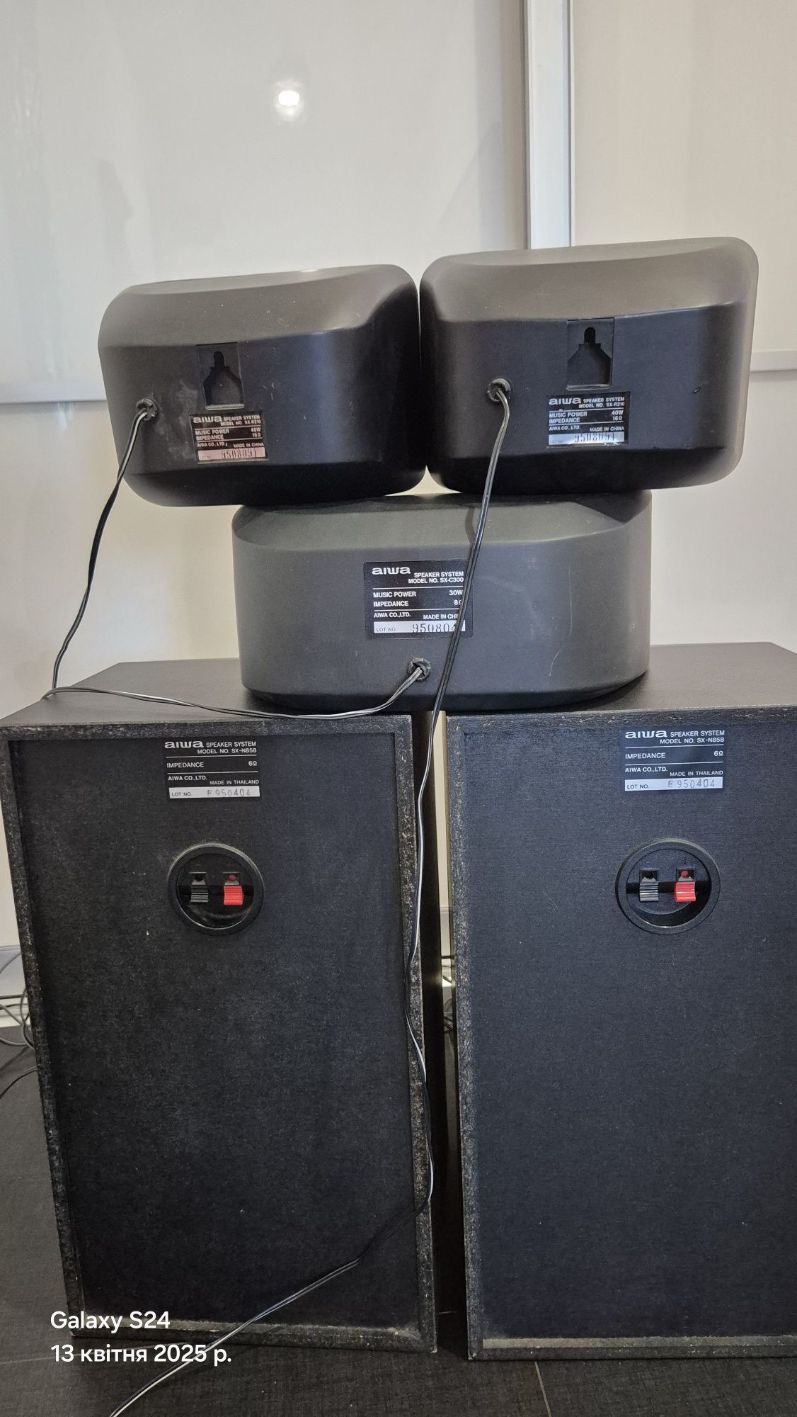 Акустична система AIWA. 5 колонок.