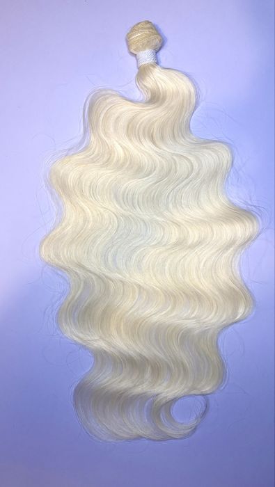 Włosy Bio proteinowe Blond kręcone falowane Bio taśmy