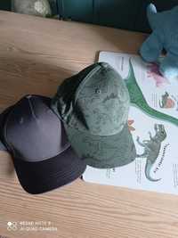 H&M 2szt czapka z daszkiem dinozaury 134/152