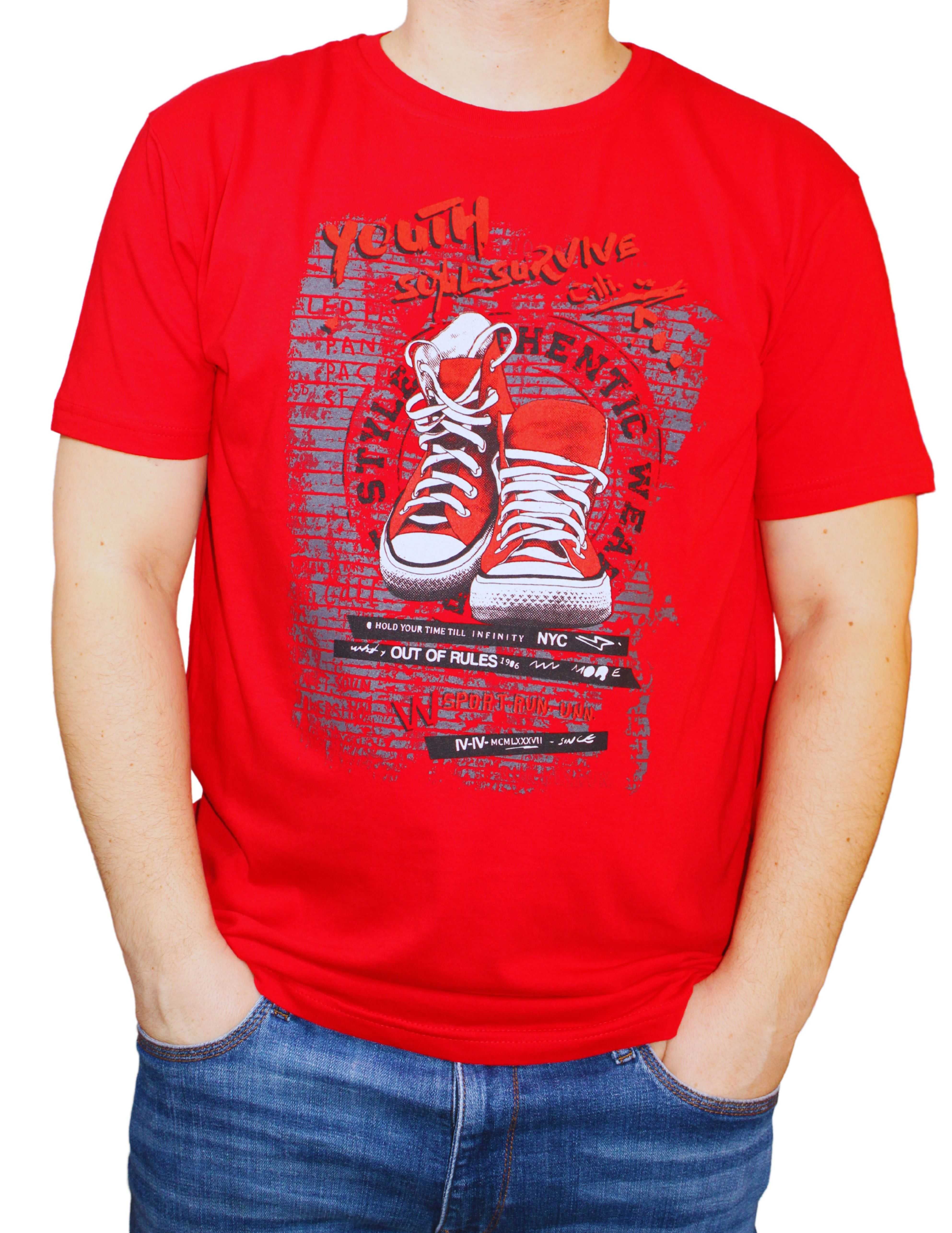 koszulka męska w modnych wzorach i kolorach rozmiary od L do 3XL
