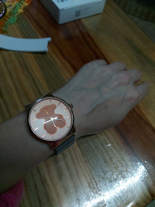 Relógio em aço inoxidável