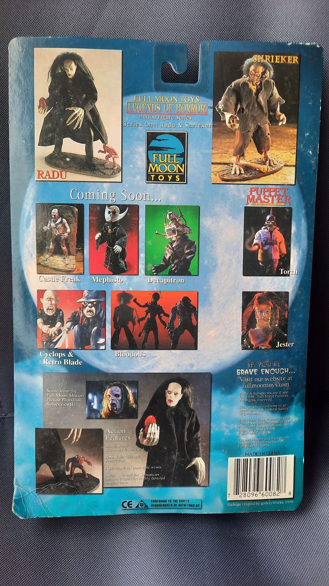 Figura Radu (vampiro) da Full Moon Toys de 1998 filme SUBSPECIES