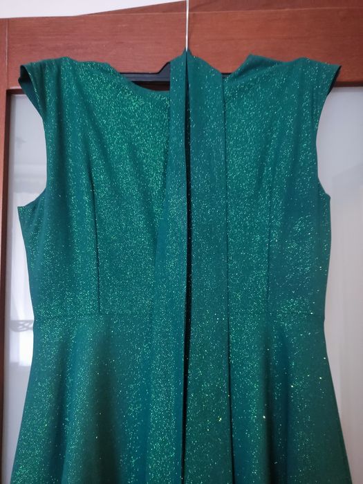 Sukienka maxi butelkowa zieleń