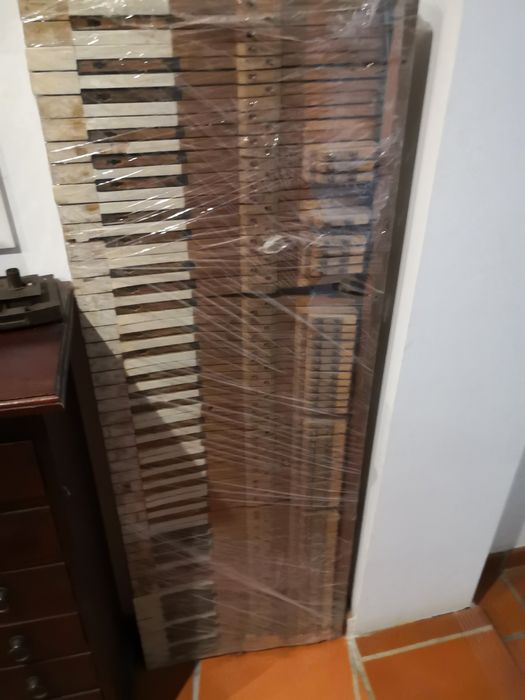 Teclas de piano e estrutura