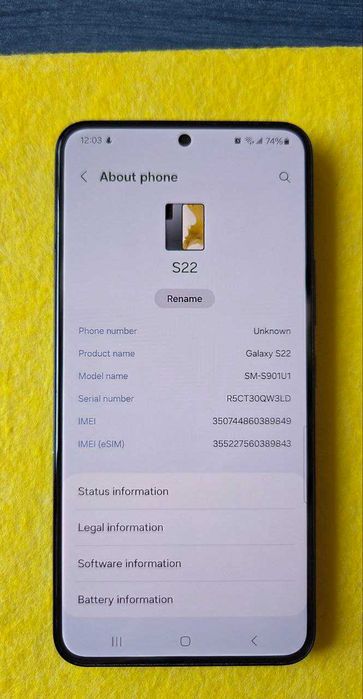 Смартфон Samsung Galaxy S22 256gb Android 16 топова модель, флагман