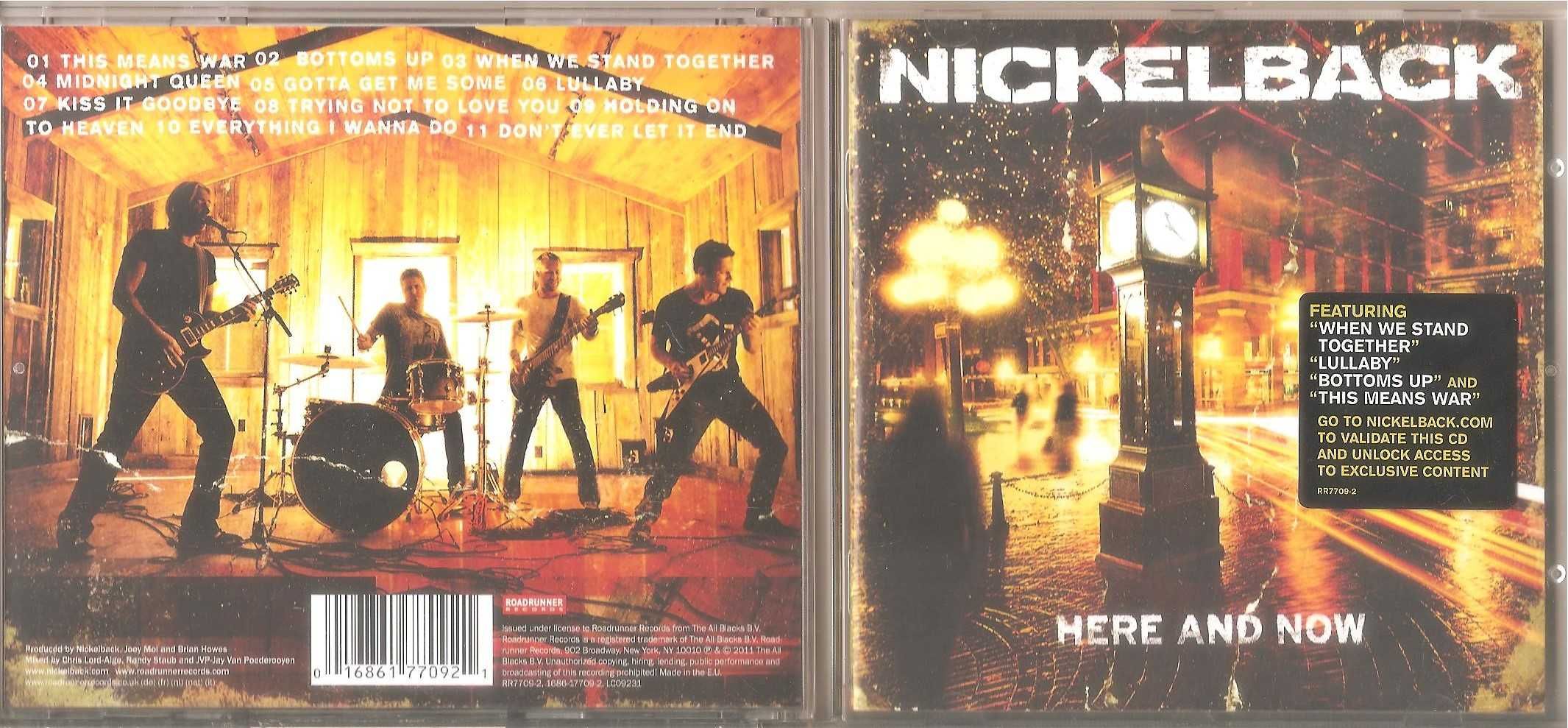 Nickelback - Here And Now - CD 2011 r. ROADRUNNER Records Ger NM