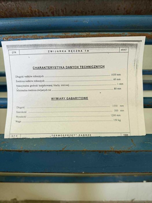 Sprzedam zwijarkę ręczną Termosprzęt Zabrze
