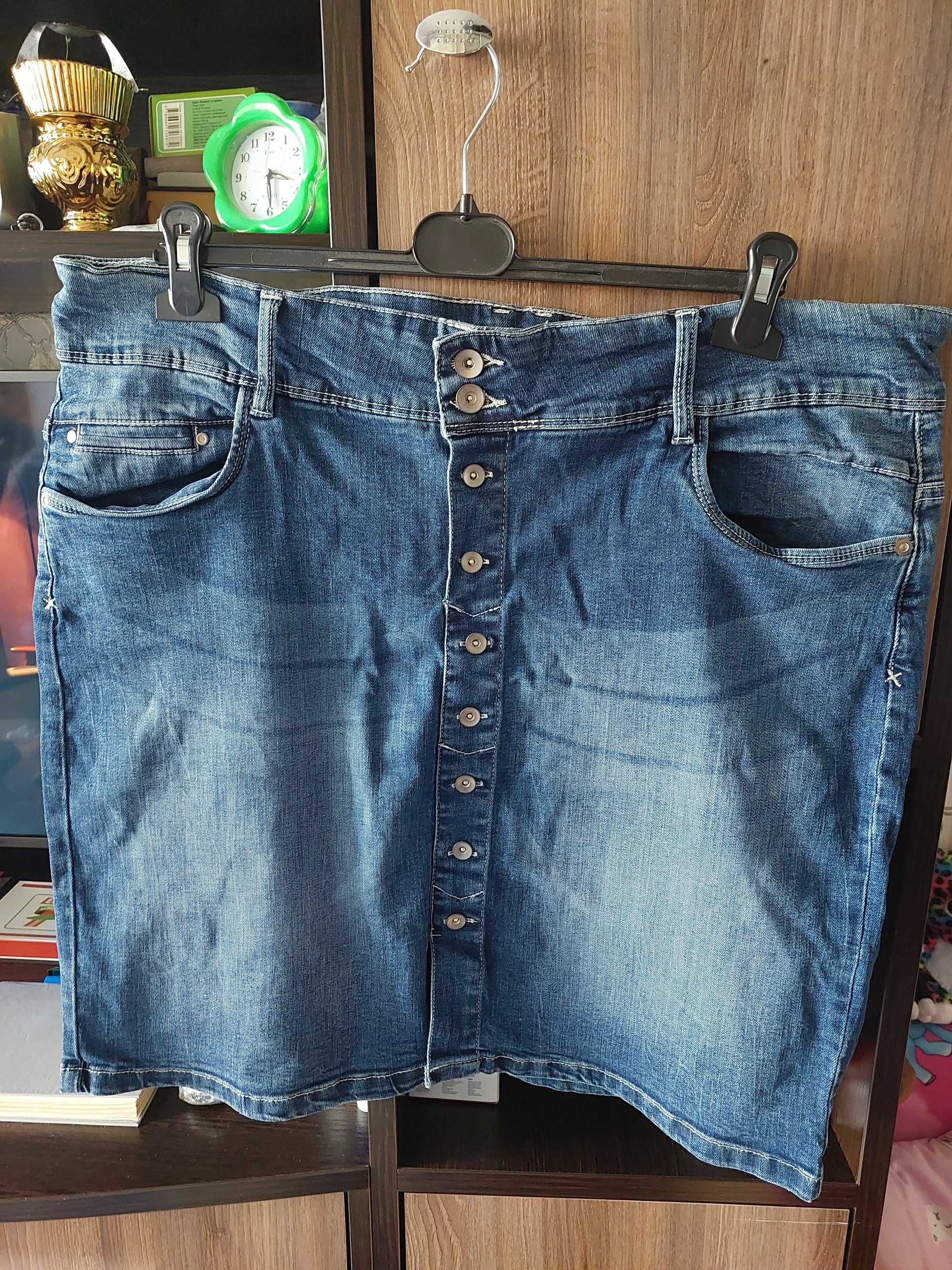 Юбка женская джинсовая,стрейч,размер-54