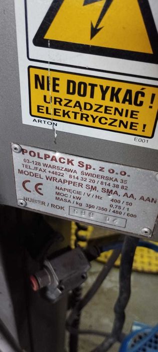 Owijarka do palet POLPACK WRAPPER SM do foliowania opakowań palet