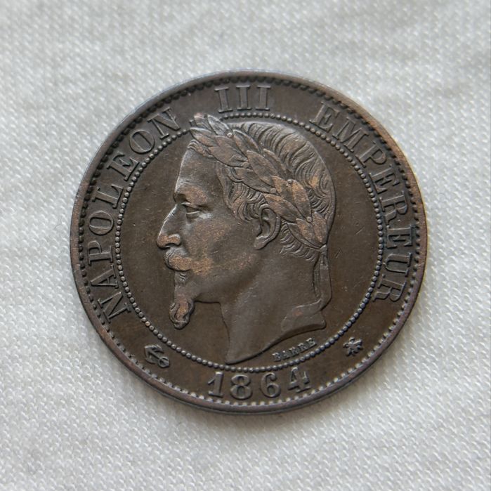5 сантимів 1864, Франція, Наполеон III