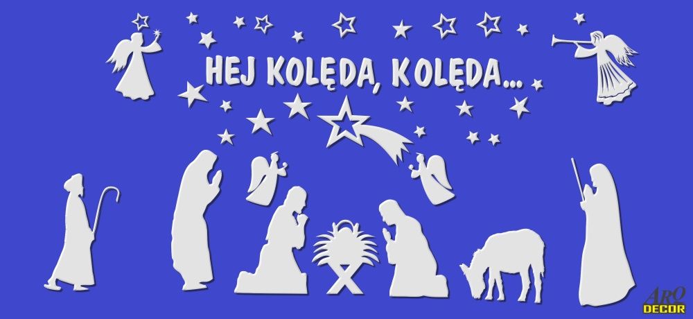 Jasełka, zestaw styropianowych ozdób świątecznych,dekoracje świąteczne