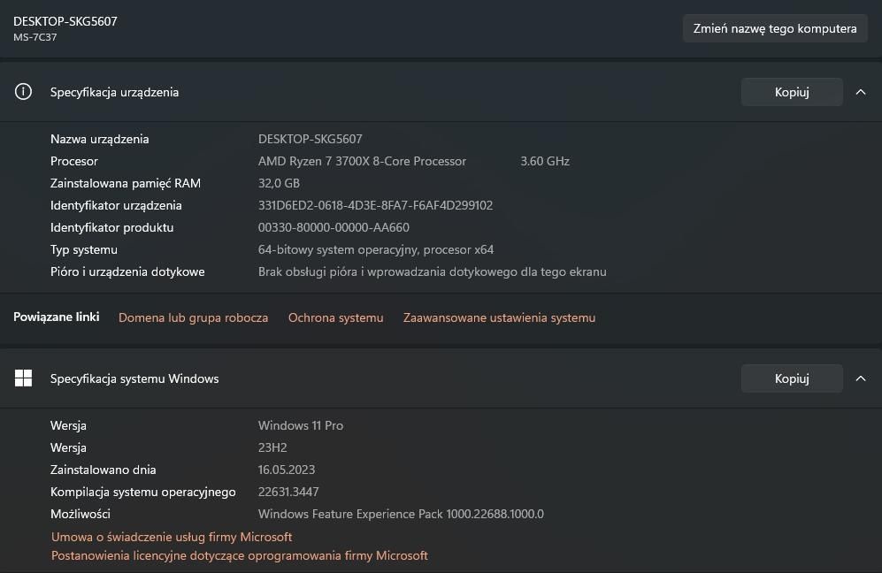 Komputer gamingowy, PC, 512GB, MSI GeForce RTX 3080, AMD RYZEN 7 3700X