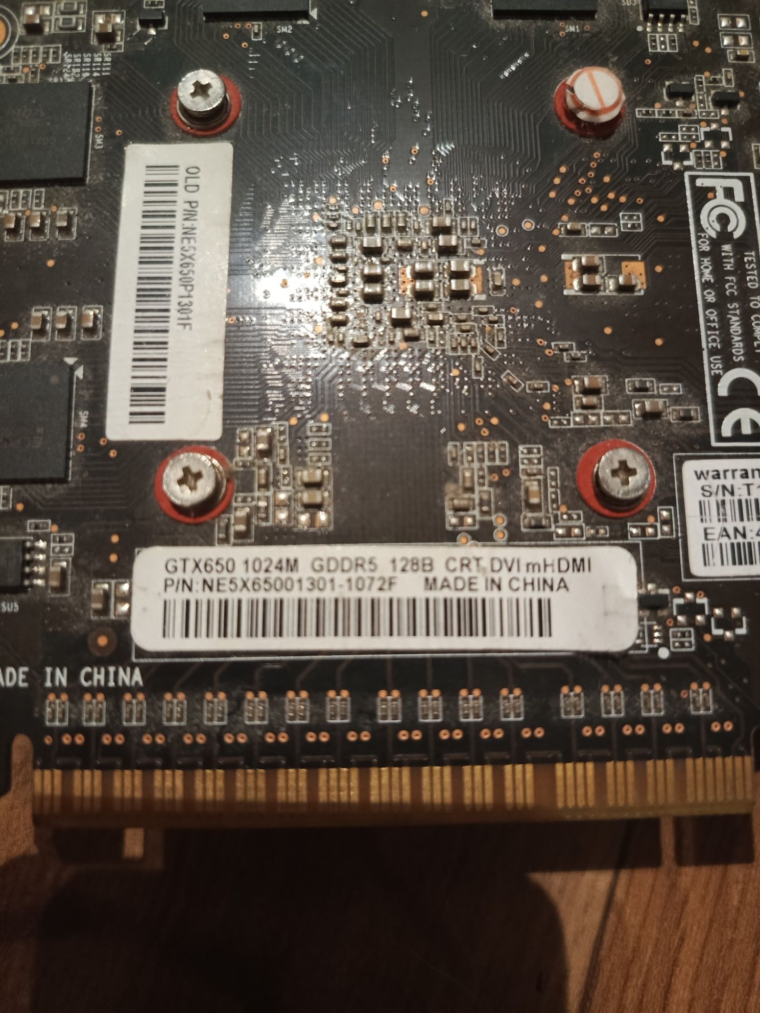 GTX 650 1gb GDDR5 128b