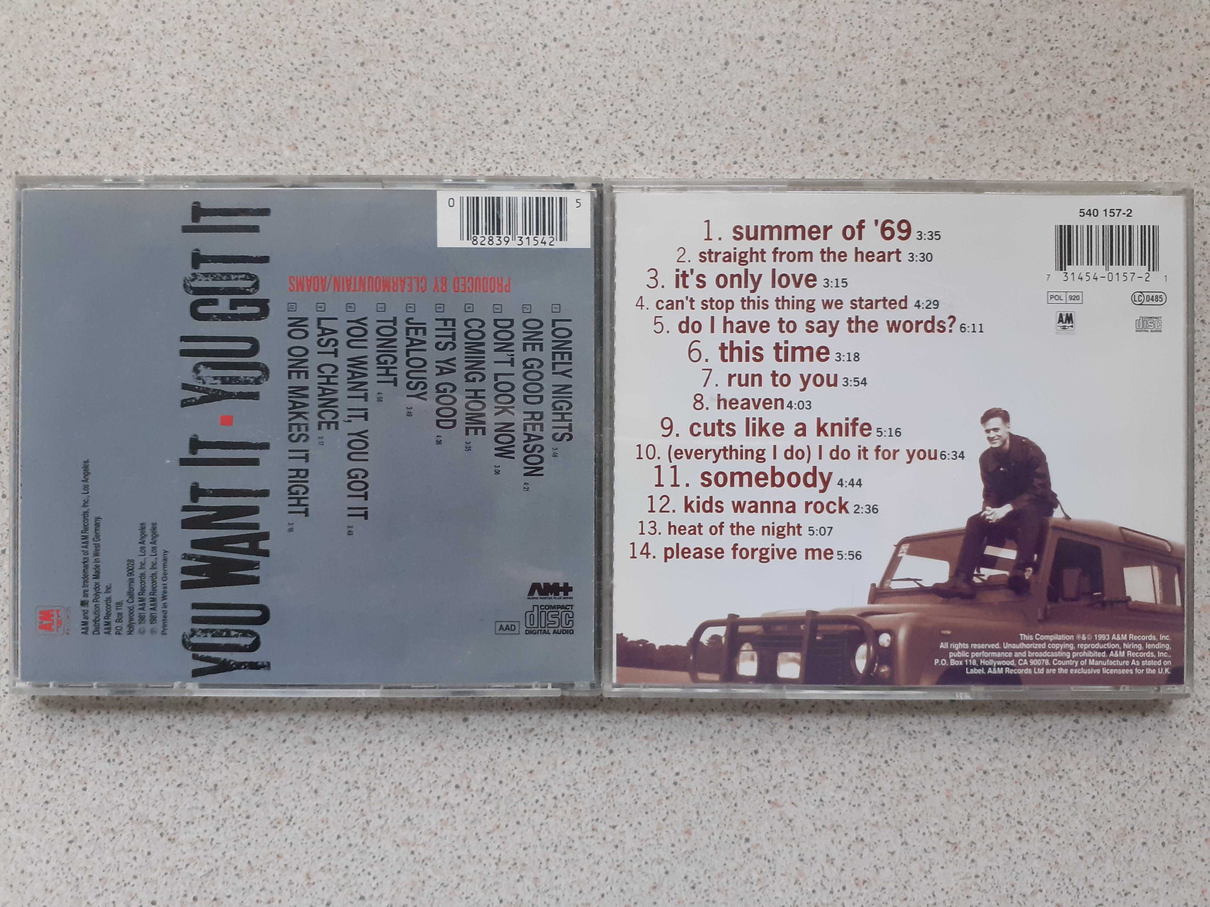 Zestaw płyt CD - Bryan Adams