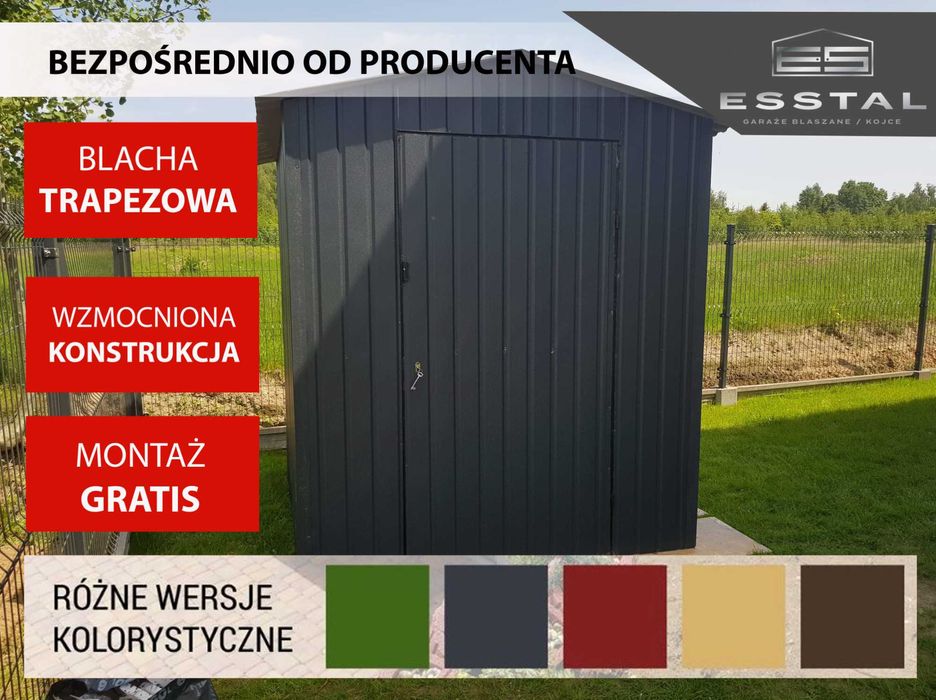 Garaż Blaszany , Witaka Ogrodowa , Schowek Ogrodowy ,Magazyn - ESSTAL*